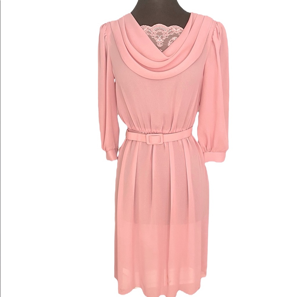 80’s Vintage Belted Dress